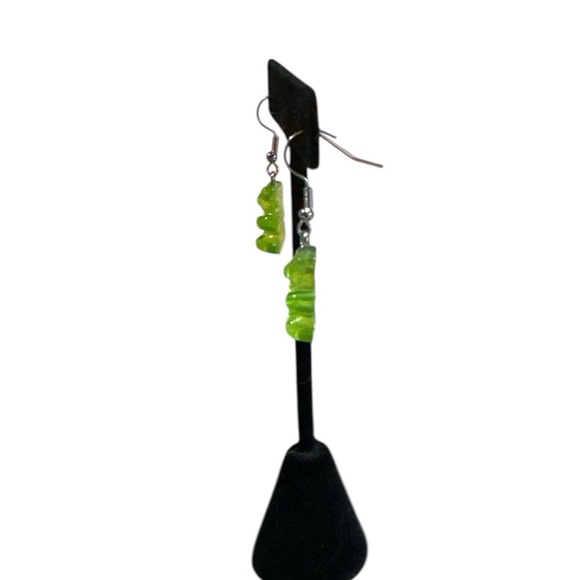 3 for $20 Cute Green Gummy Bear Acrylic Earrings for Women - Fun “You Pick 3” - Picture 5 of 7